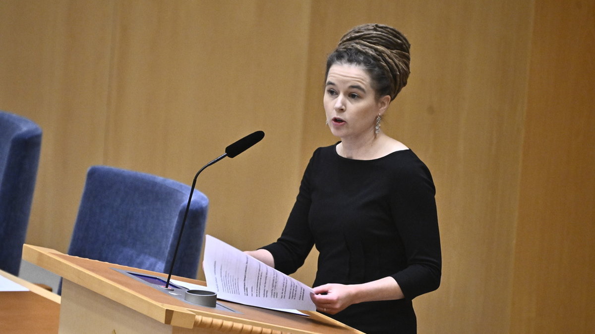 Förra kulturministern Amanda Lind (MP) är en av tre toppkandidater till språkrörsposten. Arkivbild.