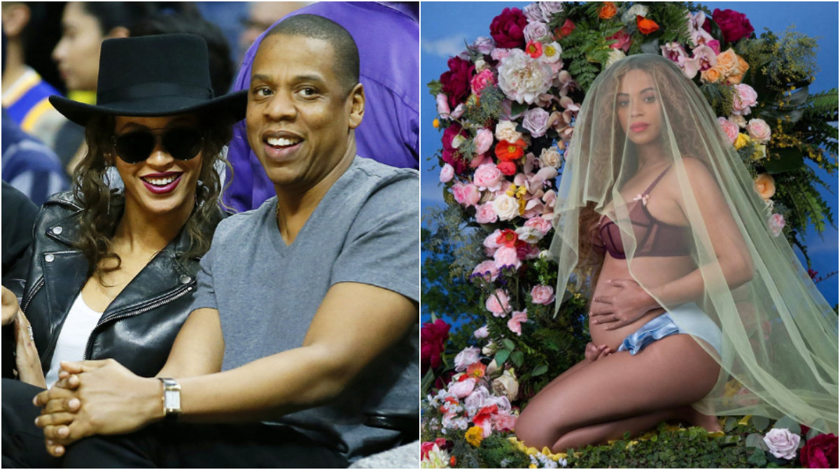 Beyonce och Jay-Z visar upp bilden på de nya barnen är tillsammans.