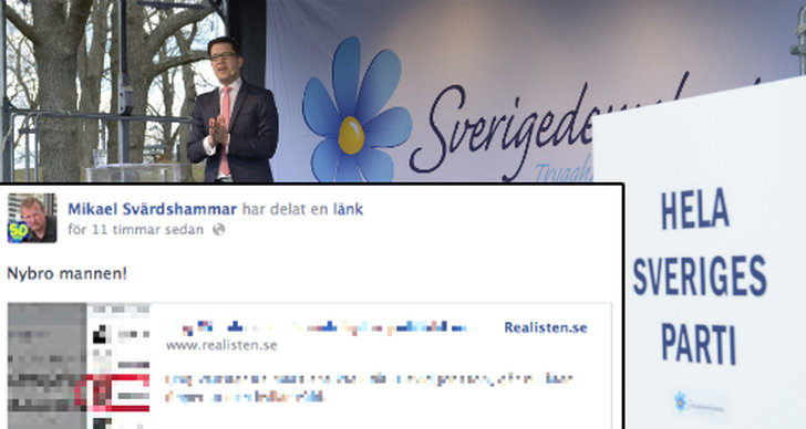 Realisten, Sverigedemokraterna, Mikael Svärdshammar, Facebook, Ordforande, Svenskarnas parti