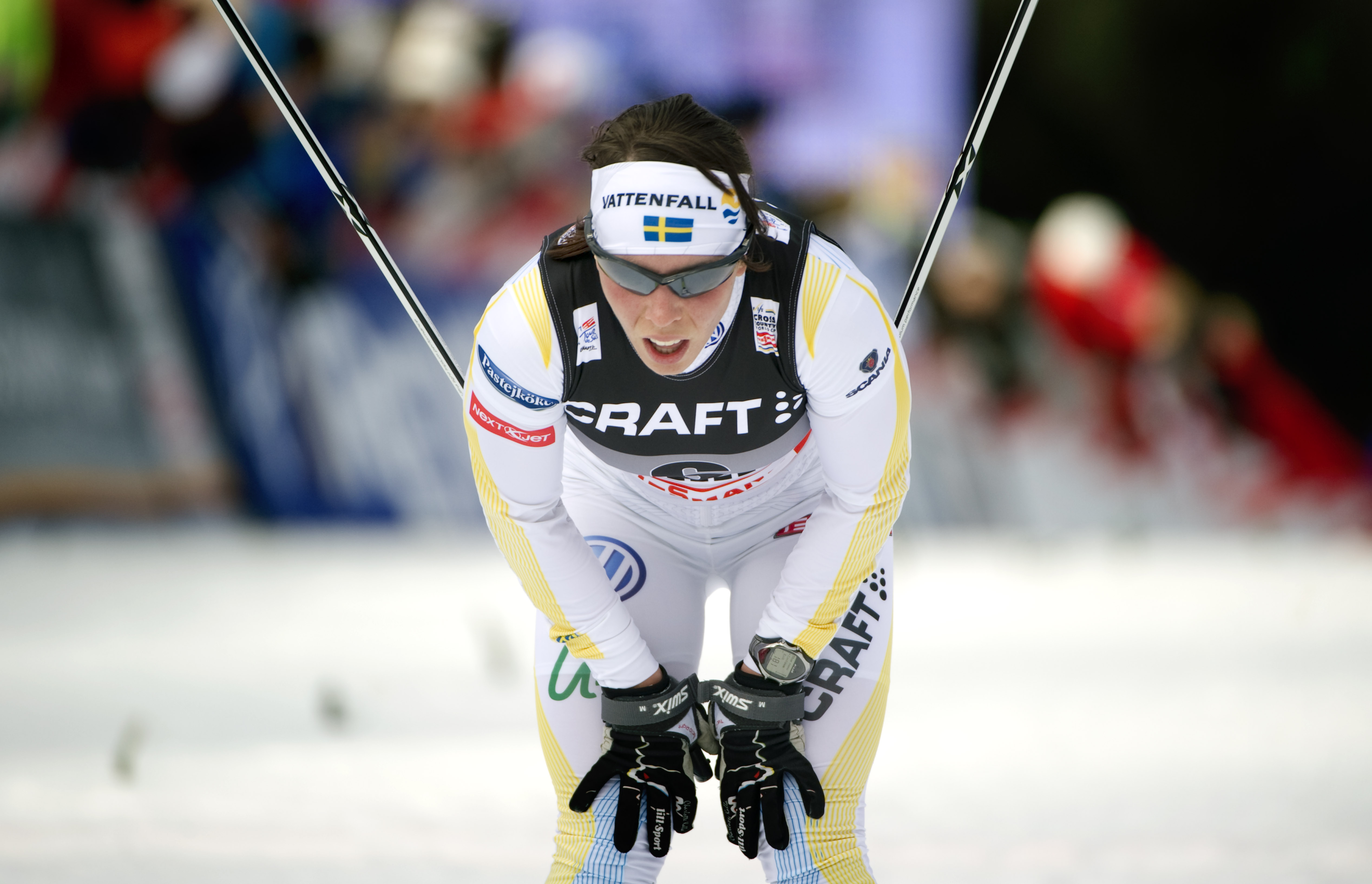 Charlotte Kalla, skidor, Förkylning