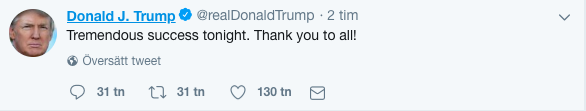 Trump på twitter Trump på twitter