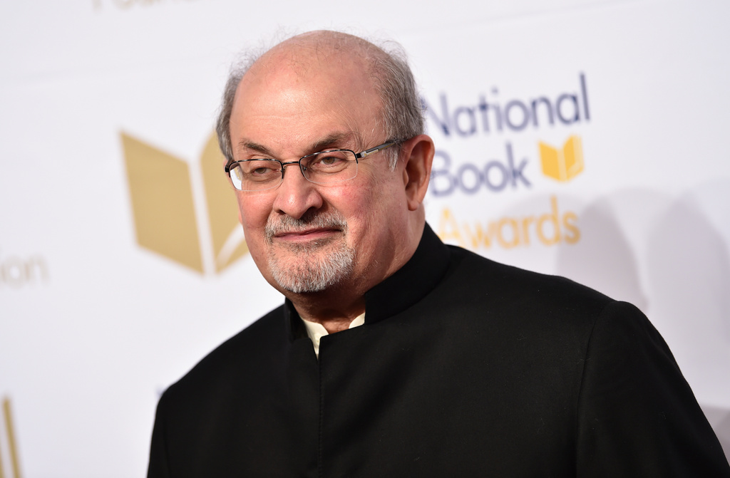 Salman Rushdie's new book comes out in Swedish this spring.  Archive image.