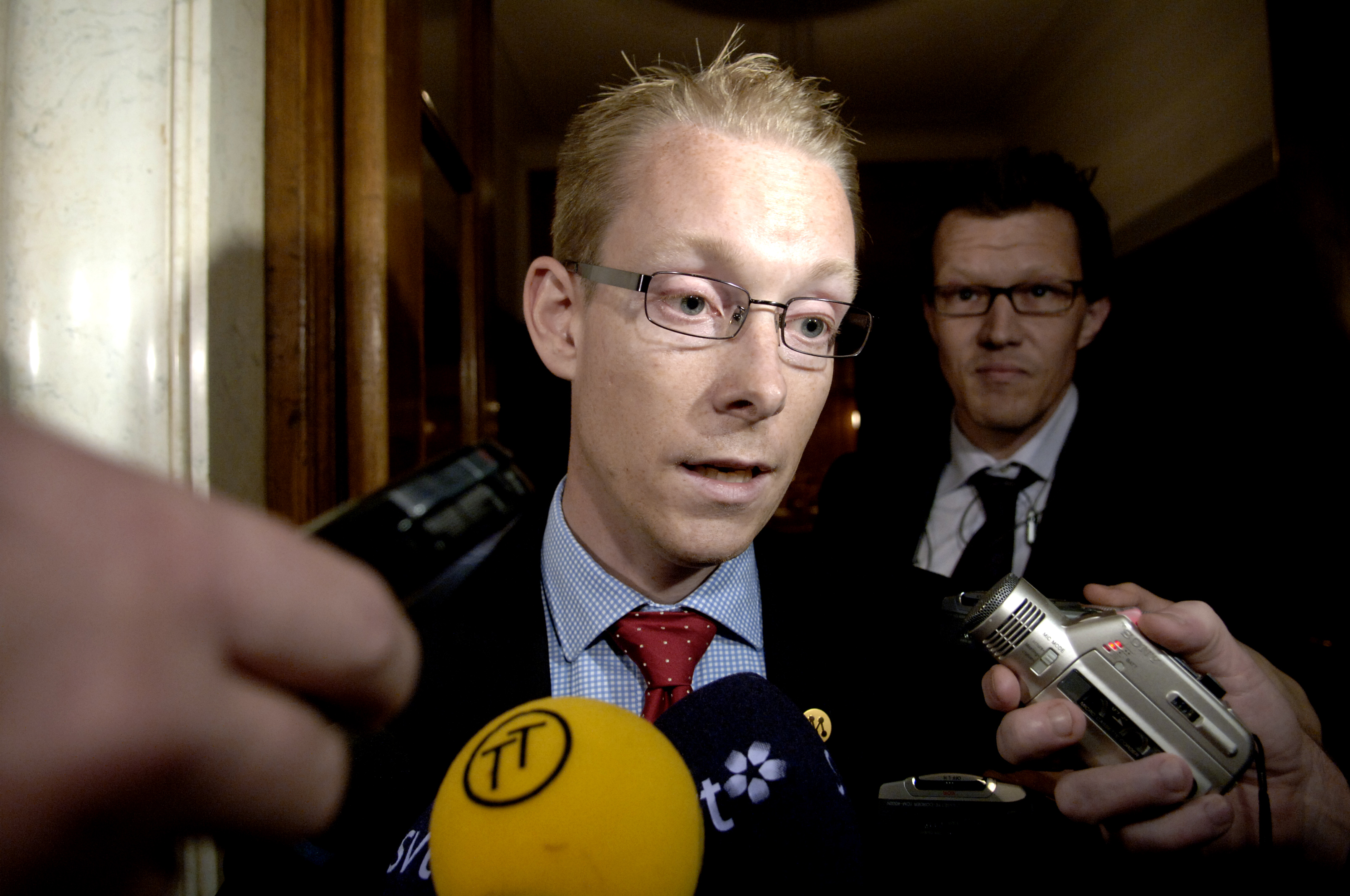 Migrationsminister Tobias Billström (M) - tvåa på listan.