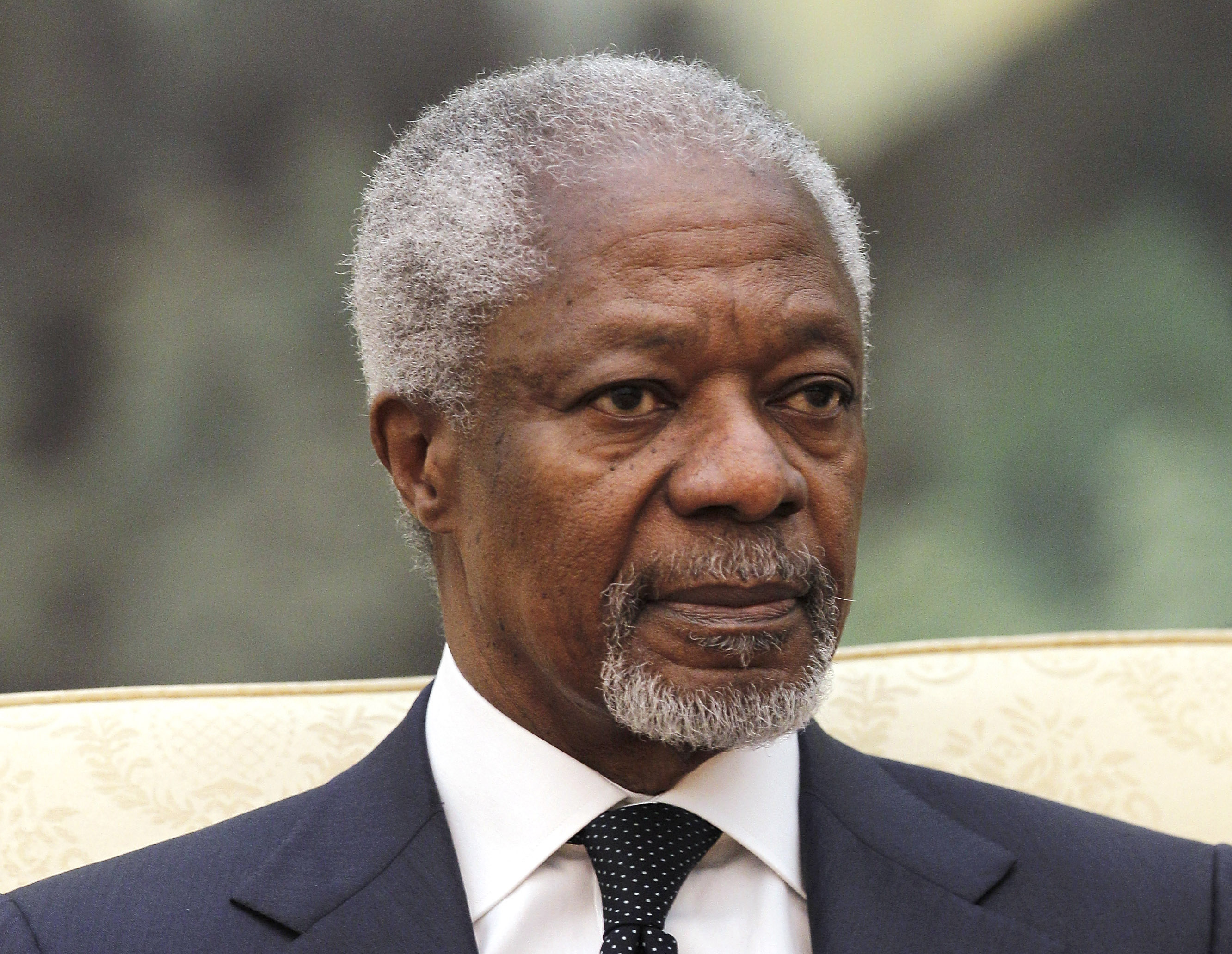 Kofi Annan är utsedd som FN:s särskilda sändebud till Syrien.