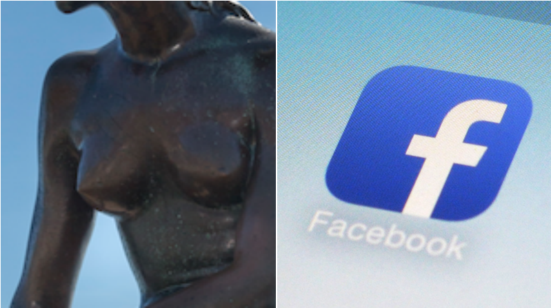 Lilla sjöjungfrun, Staty, Facebook, Snuskig