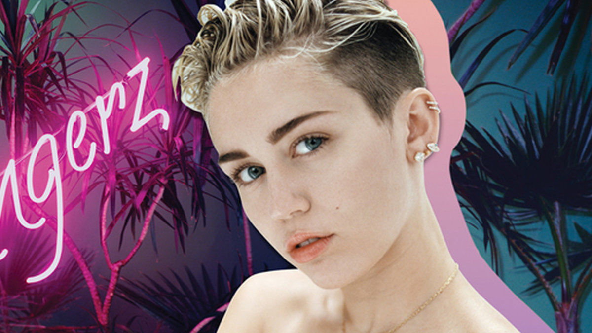 Miley på omslaget till kommande albumet Bangerz. 