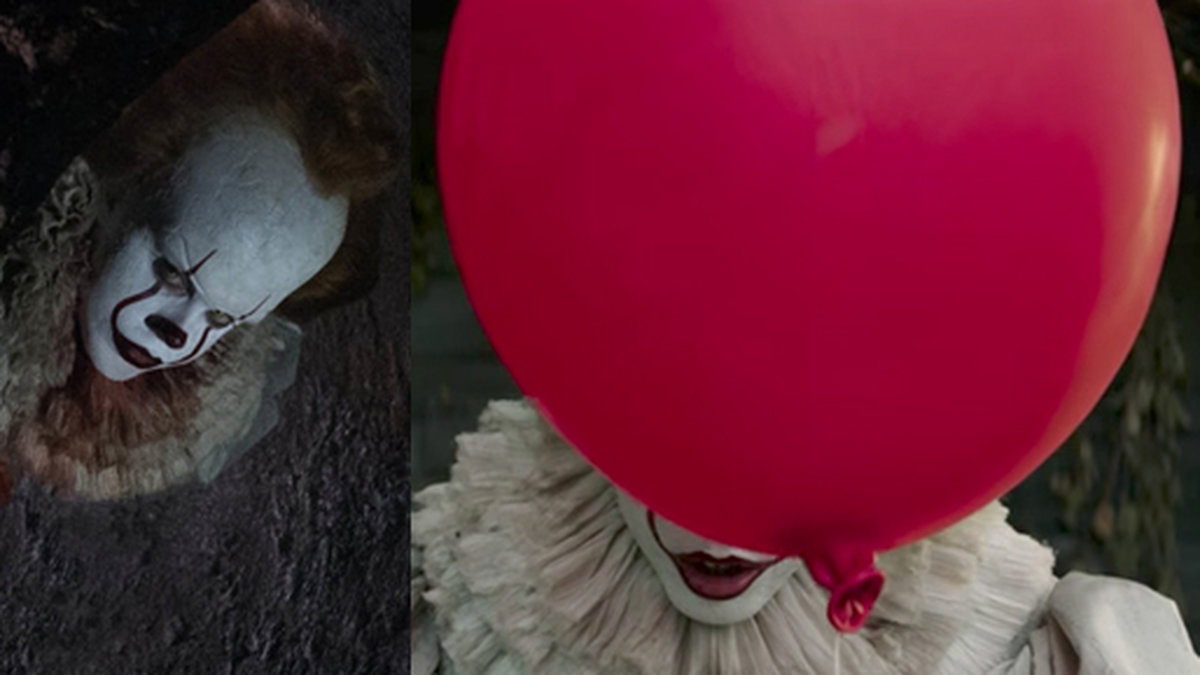 Bill Skarsgård som clownen Pennywise i remaken av "Det".