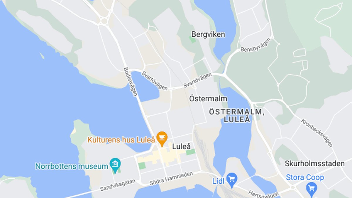Google maps, Luleå