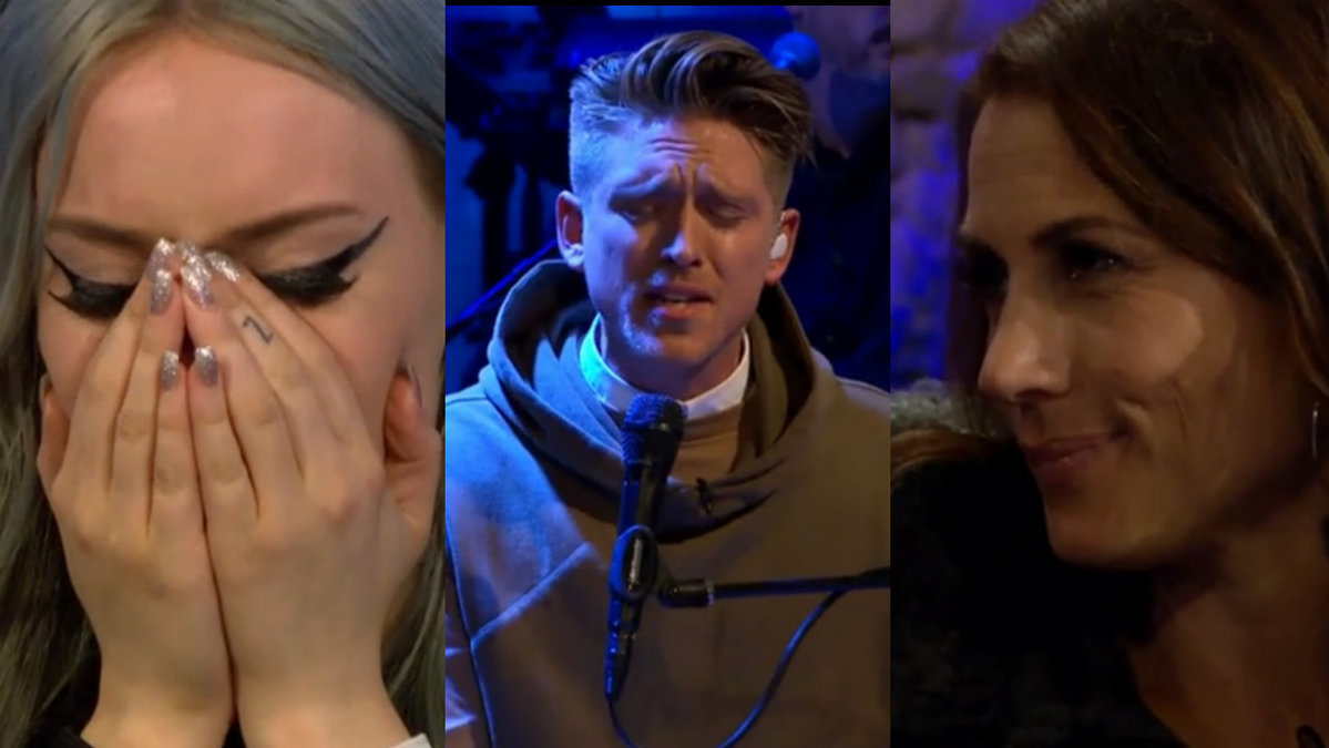 Danny rörde artisterna till tårar. 