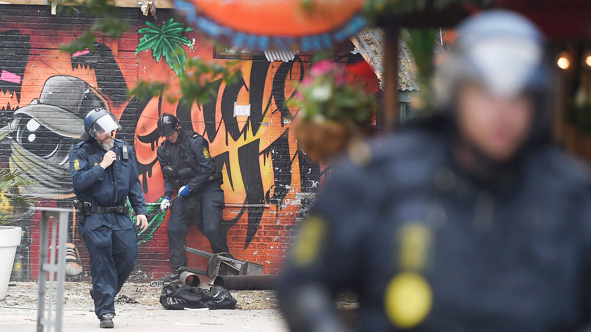 I dag gjorde Köpenhamnpolisen tillslag mot Christiania och grep 17 personer.