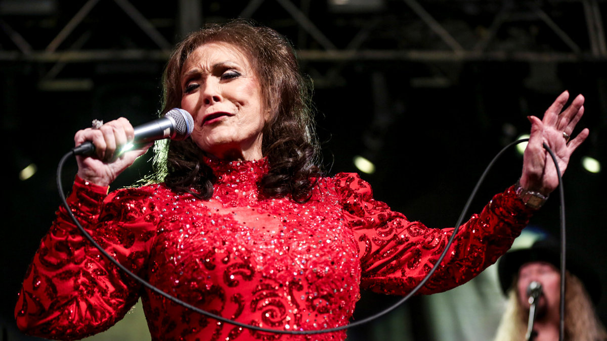 Loretta Lynn vid ett framträdande i Austin, Texas 2016. Arkivbild.