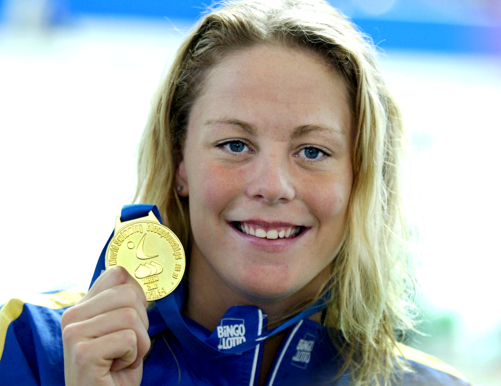 Kortbane-VM i Moskva. Emma Igelström tog guld på 100 m bröstsim och slog världsrekord.