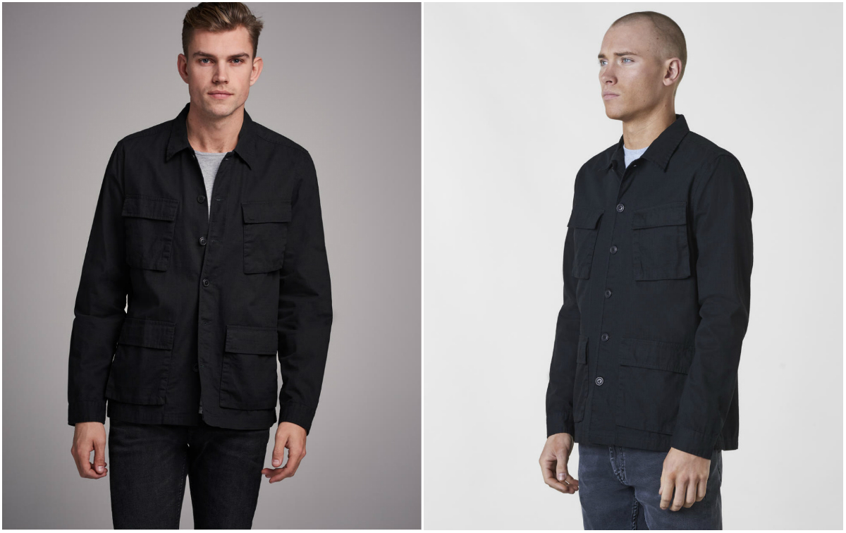 Svart overshirt Svart overshirt