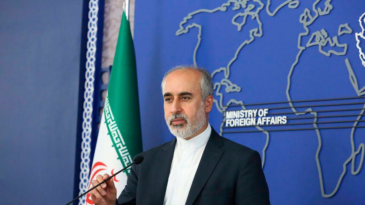 Nasser Kanaani, talesperson vid Irans utrikesdepartement. Arkivbild.