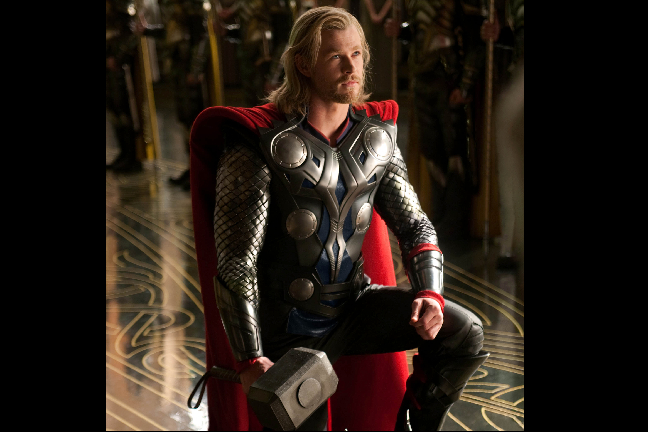2. Chris Hemsworth gestaltning av krigaren Thor bör ses som ett utomordentligt föredöme för det manliga släktet. Snart är skådespelaren bioaktuell i "Snow White and the Huntsman".