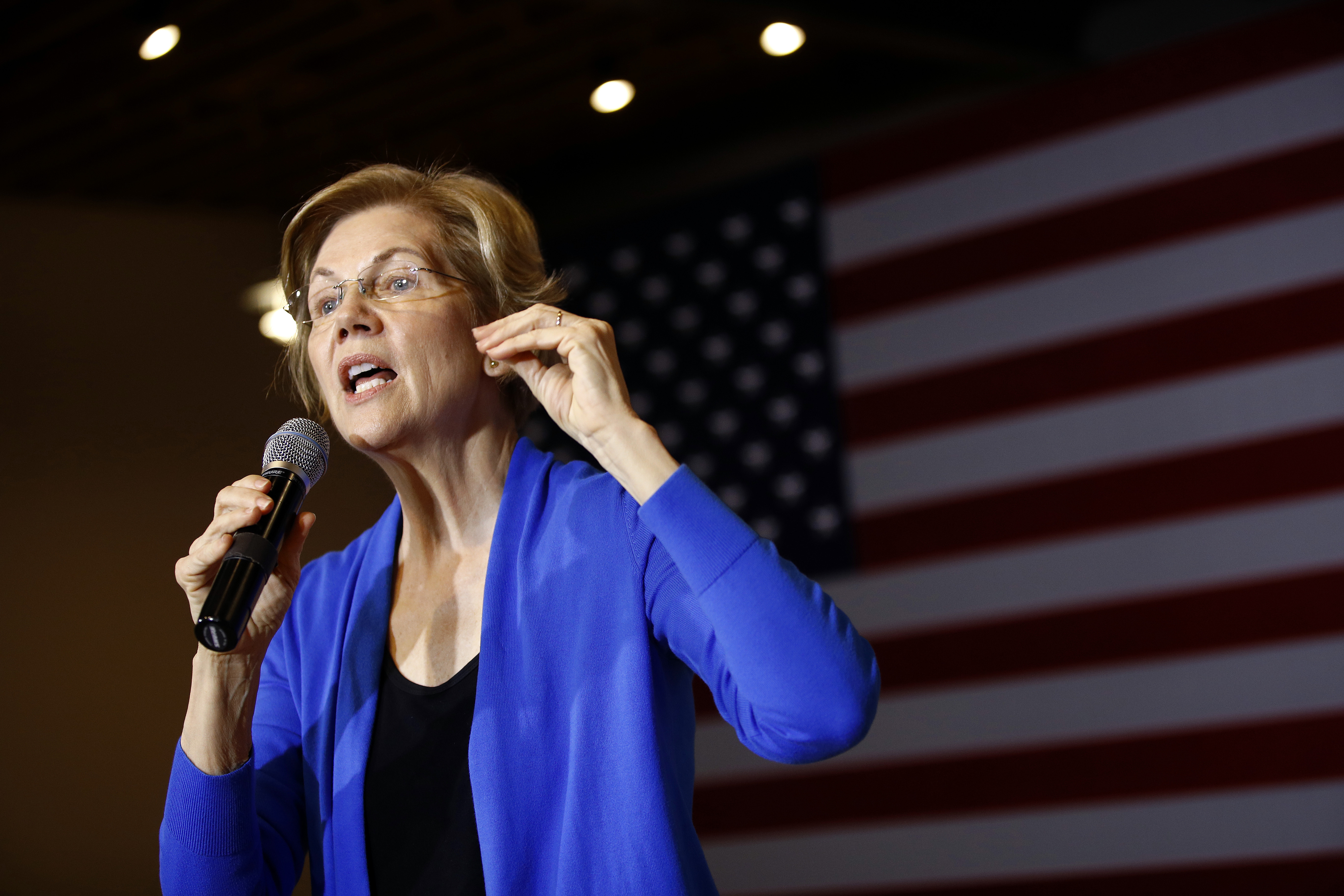 Elizabeth Warren kandiderar för demokraterna. Elizabeth Warren kandiderar för demokraterna.