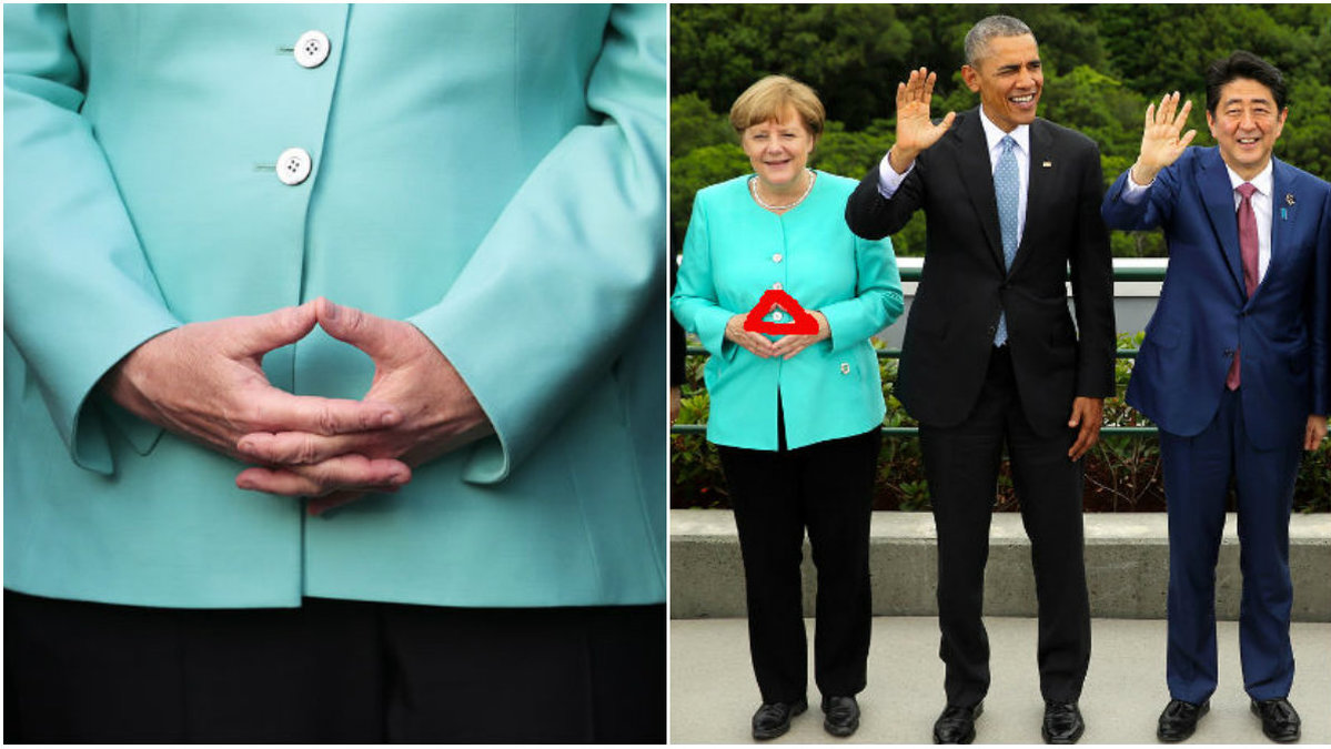 Angela Merkel är känd för sin power pose. Men vad innebär den egentligen?