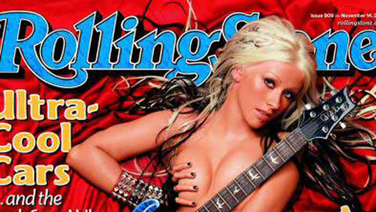 Christina Aguilera på omslaget till Rolling Stone. 