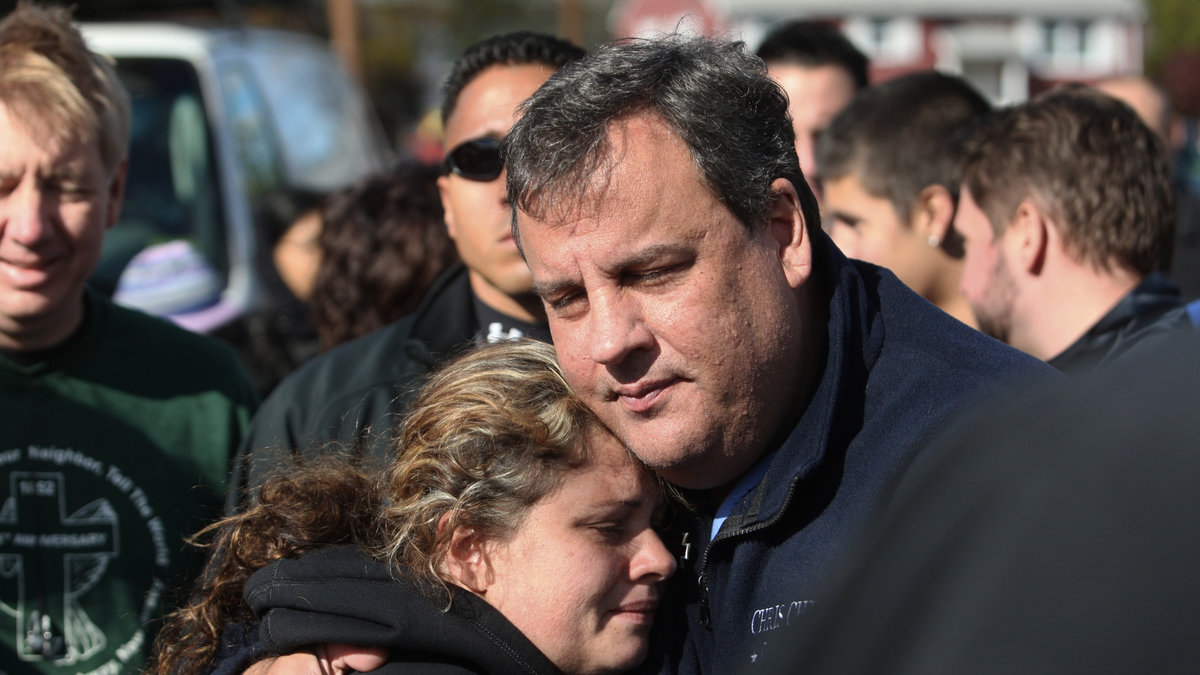 Christie fick mycket beröm för hur han hanterade katastrofen efter stormen Sandy.
