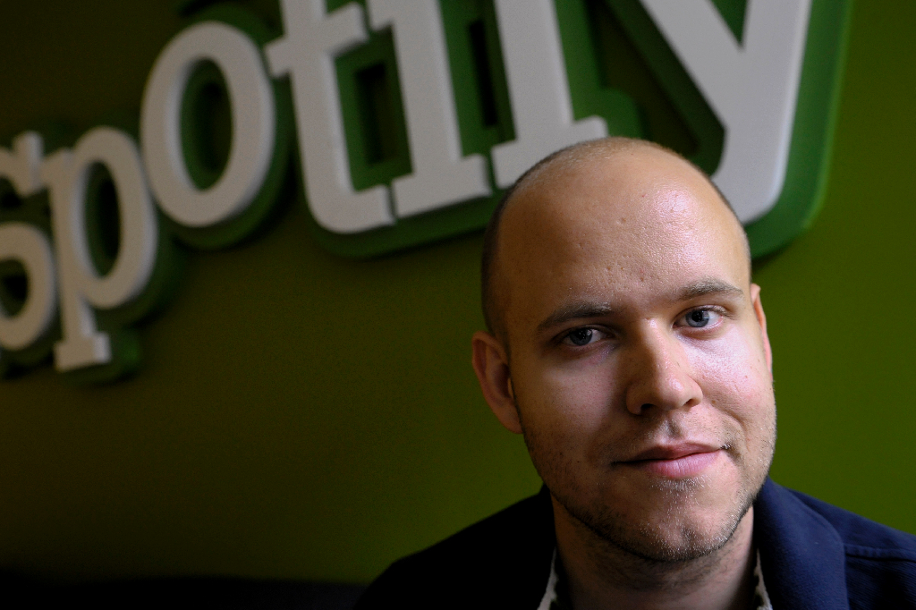 Det fick dock Daniel Ek, grundare av musiktjänsten Spotify.