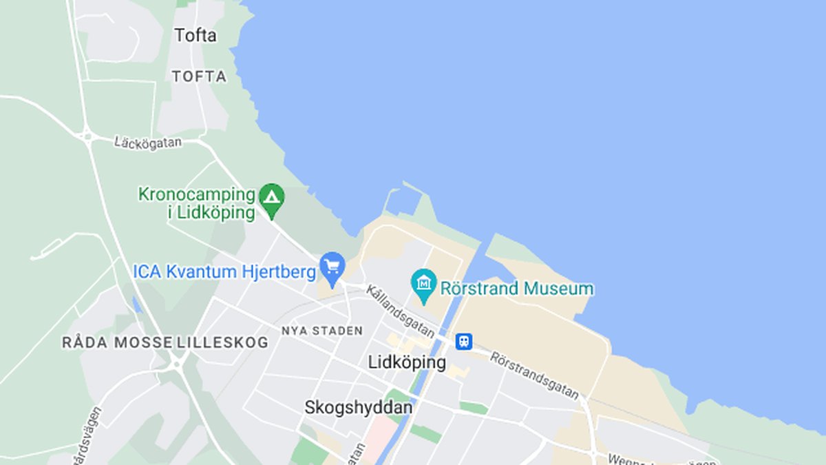 Google maps, Lidköping
