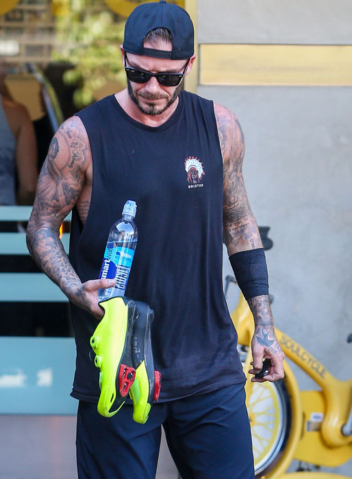 David Beckham var också och tränade. David Beckham var också och tränade.