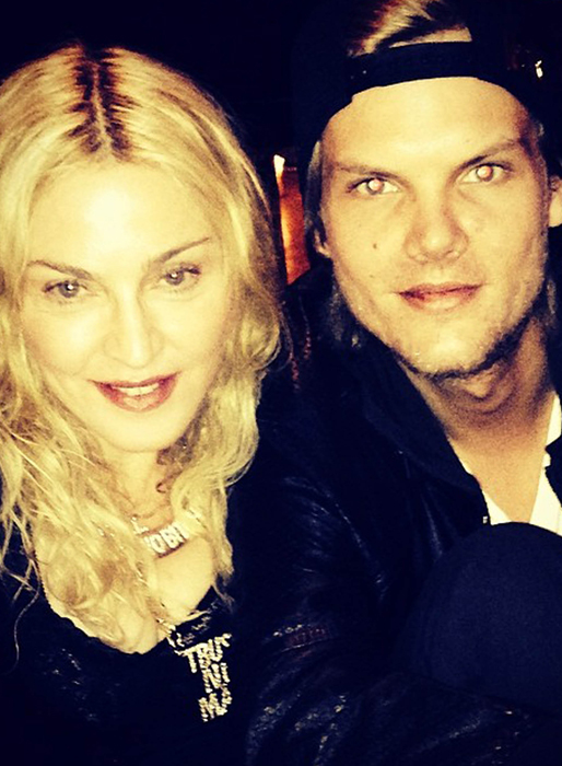 Madonna och Avicii hänger lite. Madonna och Avicii hänger lite.
