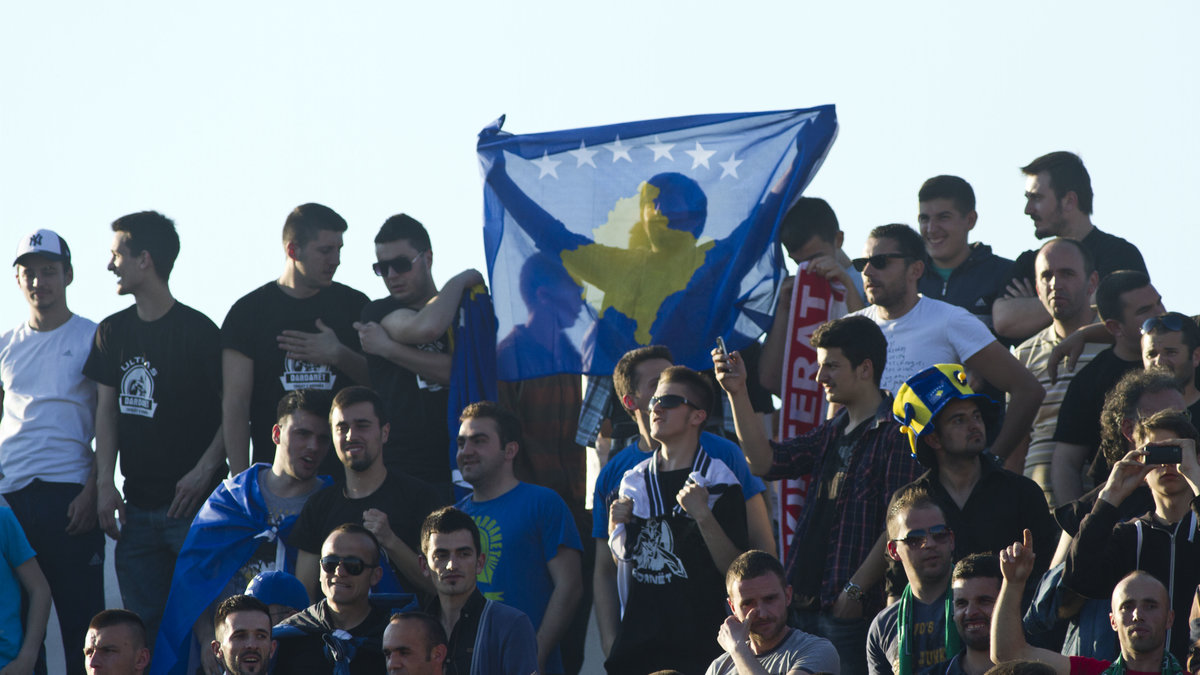 Matchen spelades i Mitrovica i Kosovo.