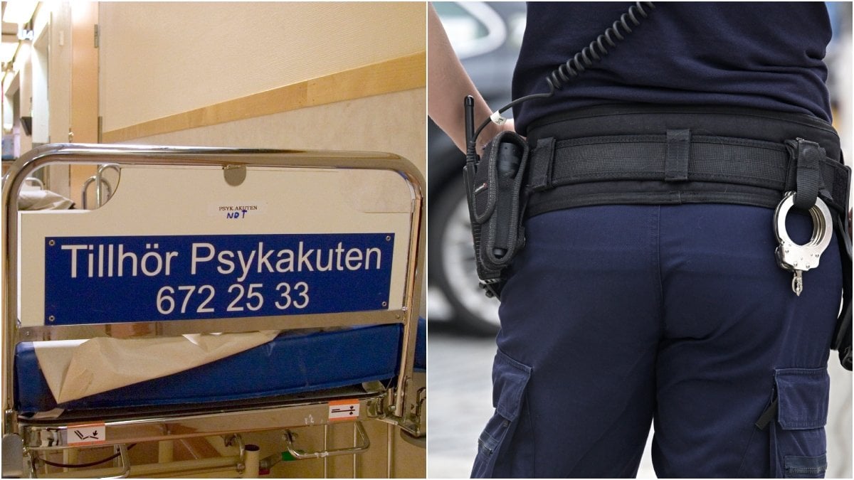 En man lyckades rymma från rättspsyk i Falköping – fyra gånger.