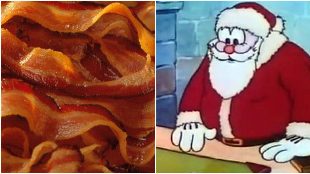 Kalle Anka. Advent. Julmust. Levande ljus. Och bacon?