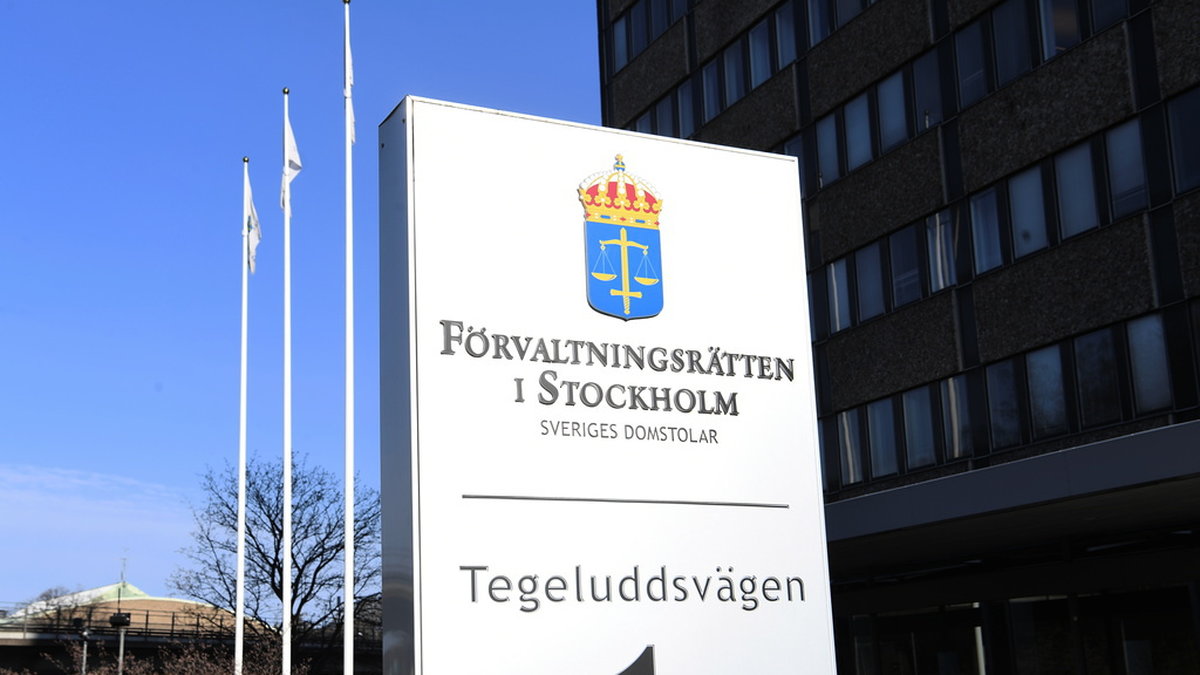 Förvaltningsrätten på Tegeluddsvägen i Stockholm. Arkivbild.