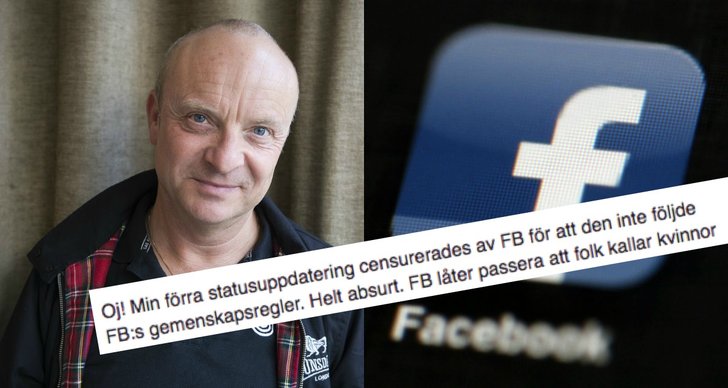 Jonas Gardell, Facebook, Censur, Kvinnor, Man