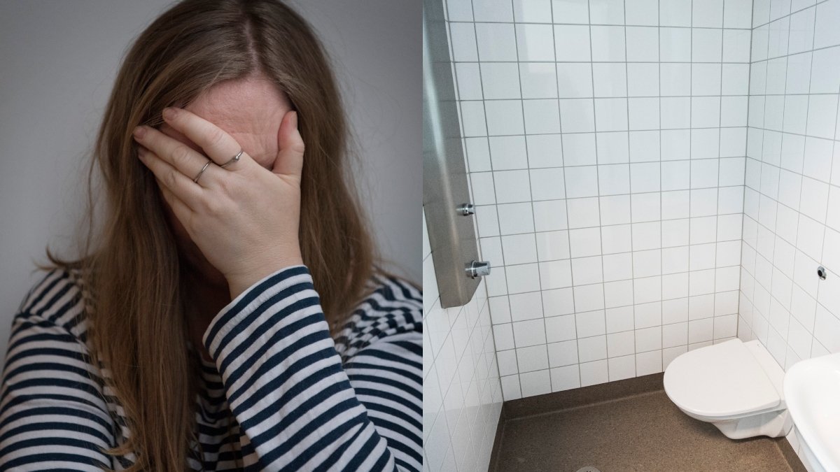 En kvinna fastnade i sitt eget badrum i fyra dygn, utan mat och medicin. 