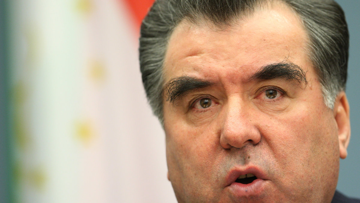Tadzjikistans president Emomali Rahmonov som styrt landet sedan 1992.