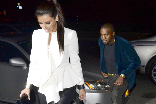 Kanye West, Kim Kardashian, Lamborghini
