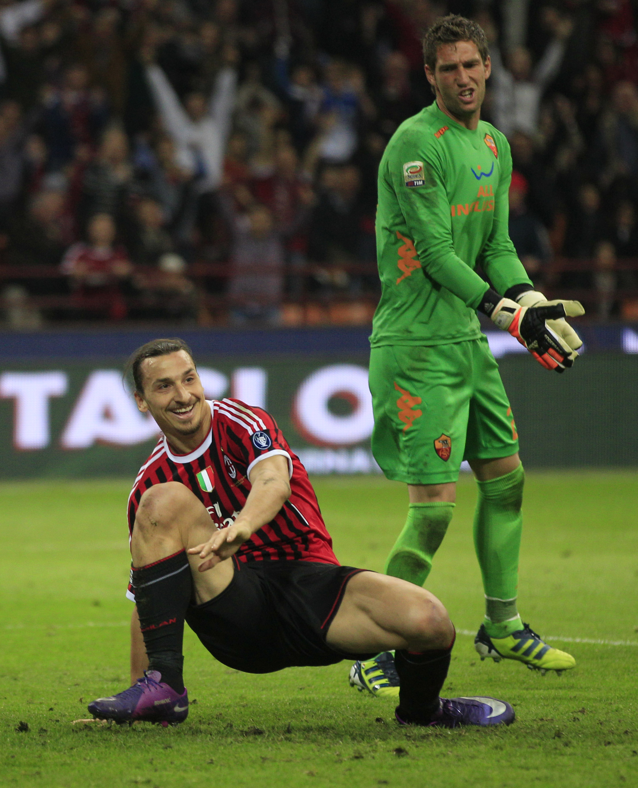 Zlatan Ibrahimovic avgjorde mot Roma med ett regelrätt drömmål. 