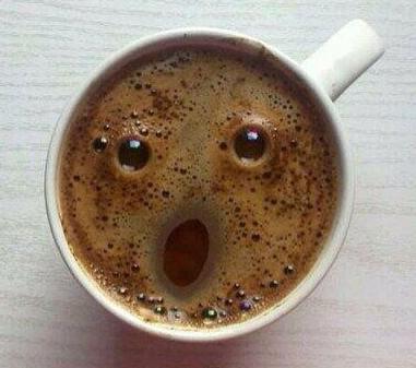 Förvånat kaffe. Förvånat kaffe.