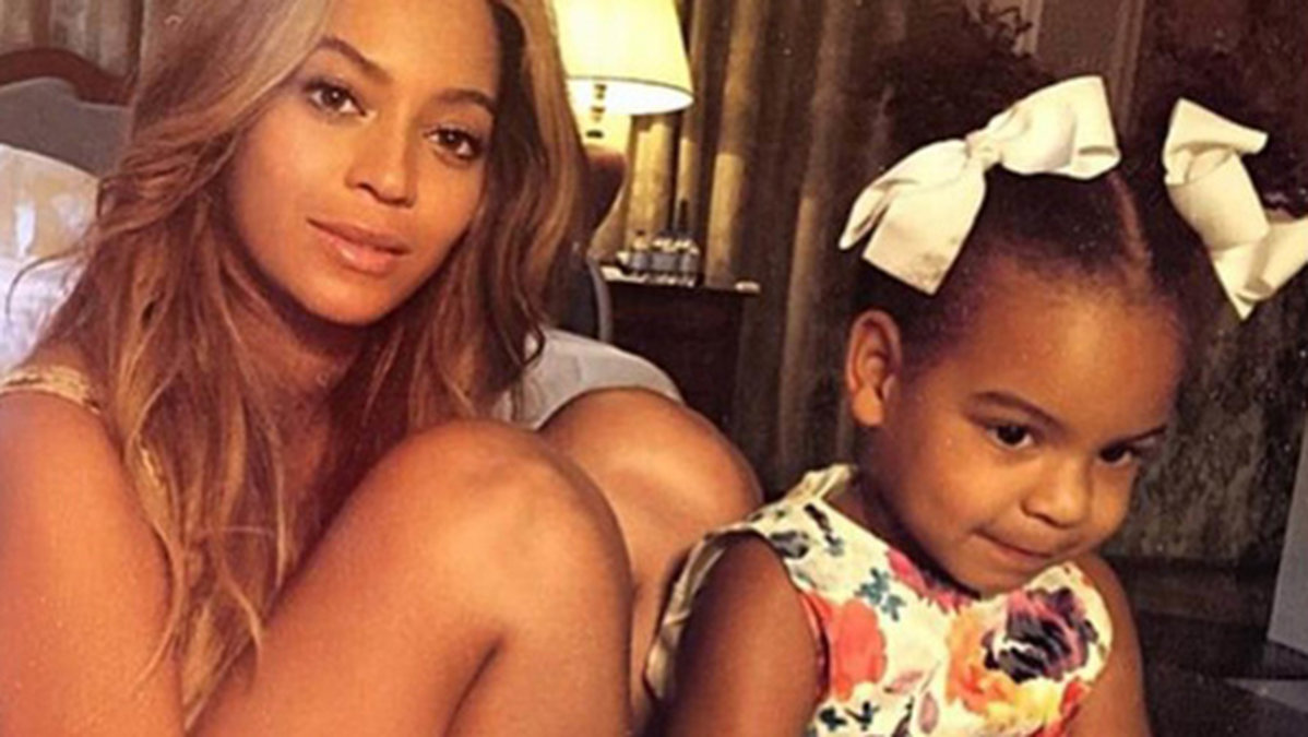 Beyoncé med sin dotter Blue Ivy. 