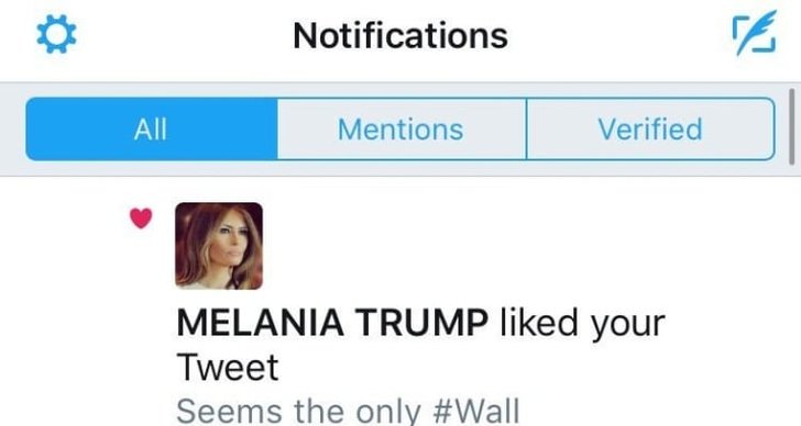 Twitter, Donald Trump, Melania Trump
