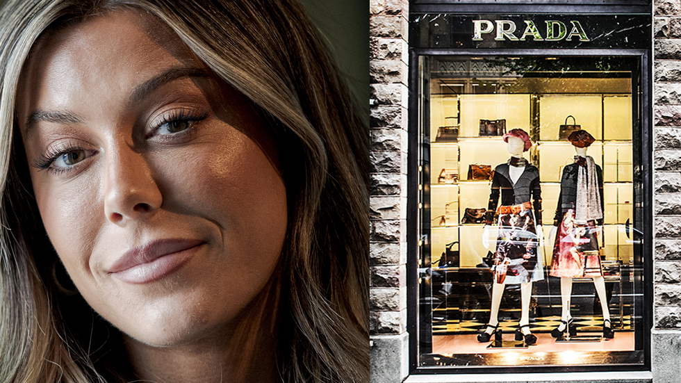 Bianca Ingrosso shoppade på Prada i Stockholm