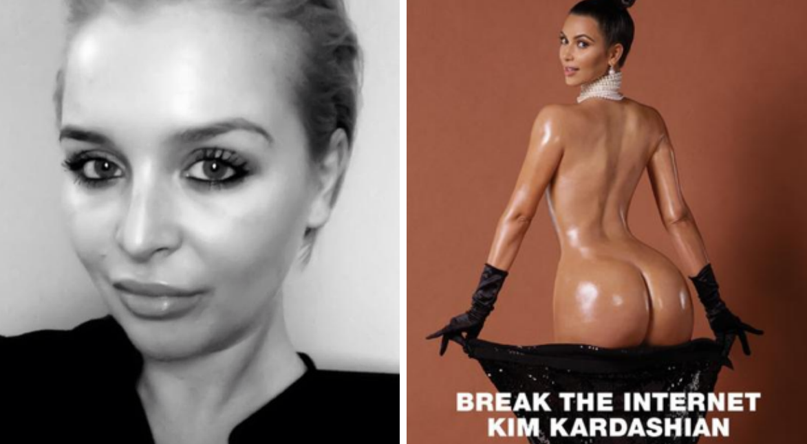 Gabriella Bark hyllar Kim Kardashians nakenbilder. 