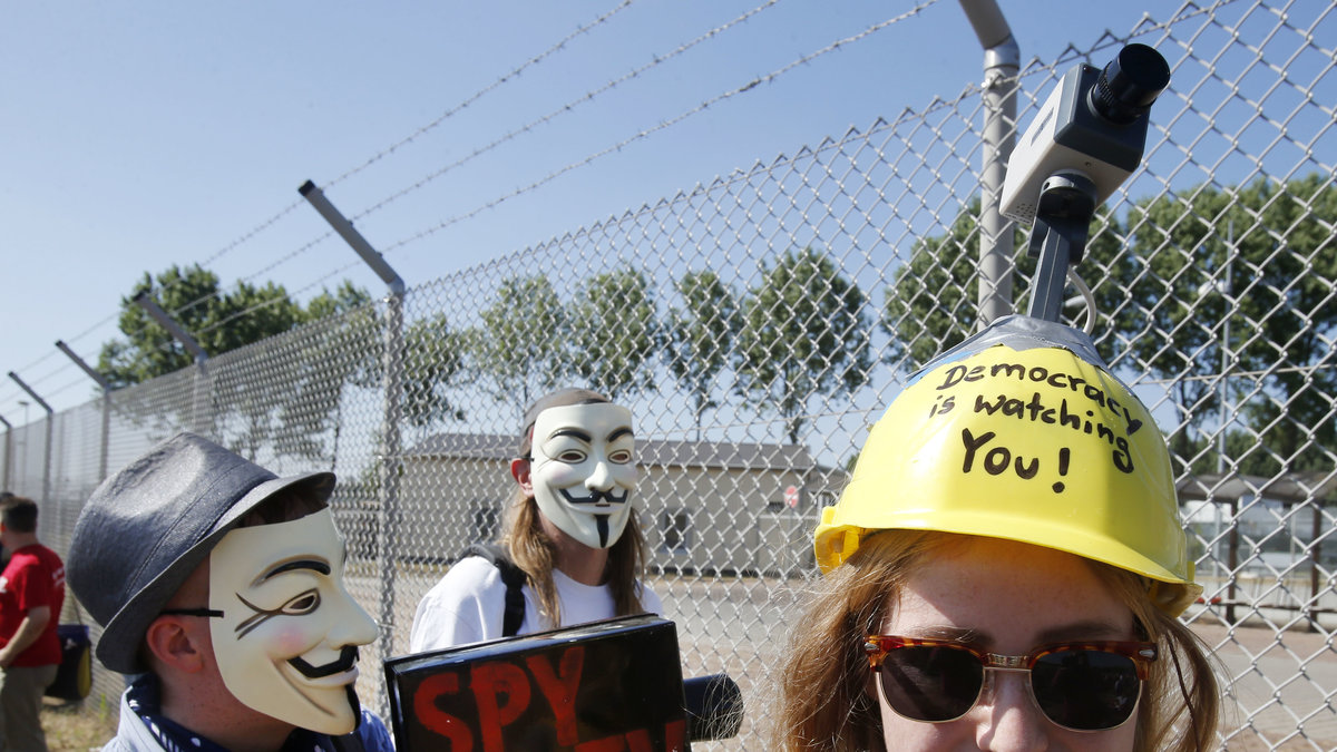 En tysk protest mot NSA.