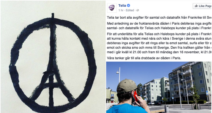 Terror, Attack, Samtal, Telia, Attentat, Paris, Facebook