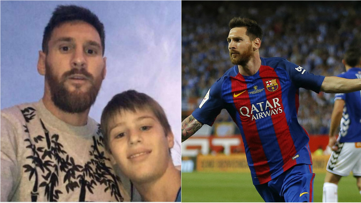 Här är selfien på Messi och Felipe - vilket radarpar!