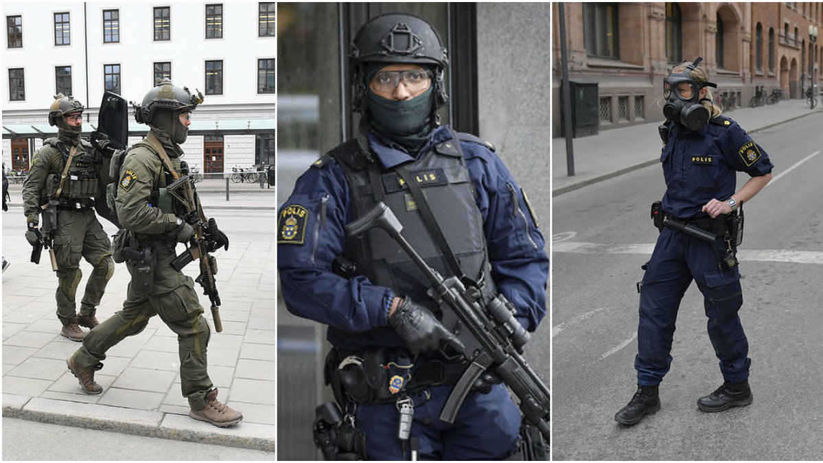 Här har vi samlat bilder från polisens fantastiska insats i samband med attacken i centrala Stockholm på fredagen.