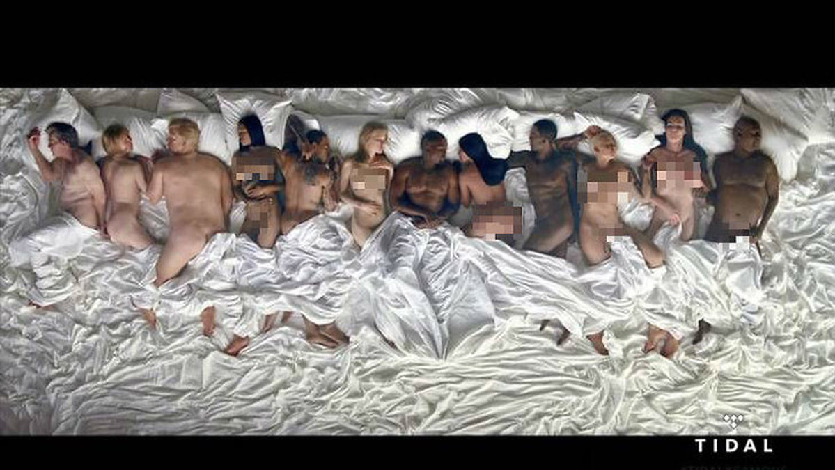 Som ska vara inspirerad av den här bilden från Kanyes musikvideo till låten Famous. 
