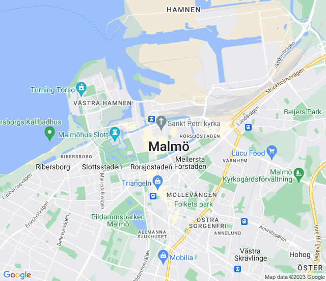 Google maps, Malmö