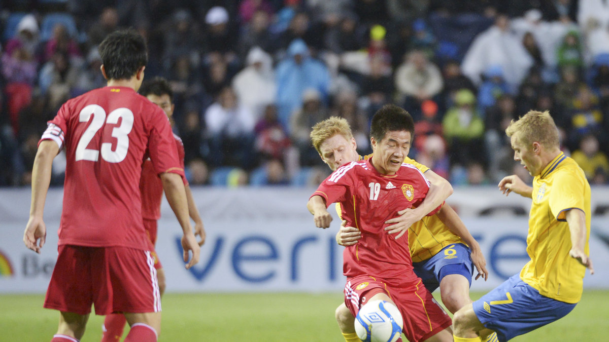 Kina, som Sverige mötte 2012 i en landskamp, har dock flest fotbollsspelare – föga förvånande va?
