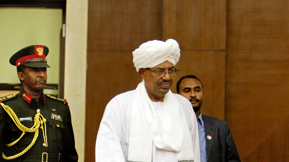 4. Sudan (11 poäng). President Omar al-Bashir.
