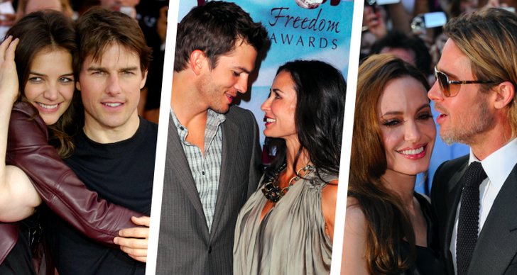Tom Cruise, Demi Moore, Heidi Klum, Seal, Ashton Kutcher, Angelina Jolie, Brad Pitt, Jennifer Aniston, Katie Holmes